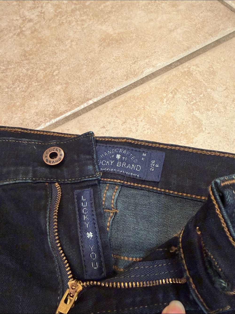Women’s Lucky Dark Wash Stretch Jeans - Blue